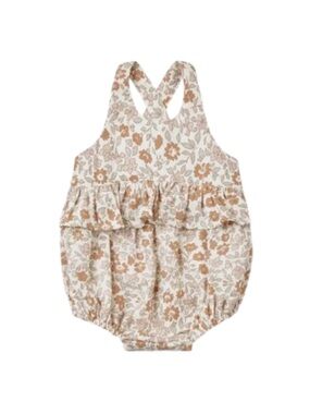 QUINCY MAE Baby Garden Penny Romper- Size 3-6 month